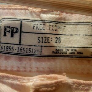 Free People Creamy Peach Jeans + Top